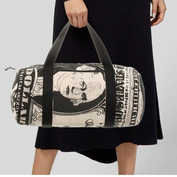 Andy Warhol "One Dollar Bill" 3 Piece Travel Bag Set by Loop NYC 2xLarge 1xMed - Picture 12 of 13